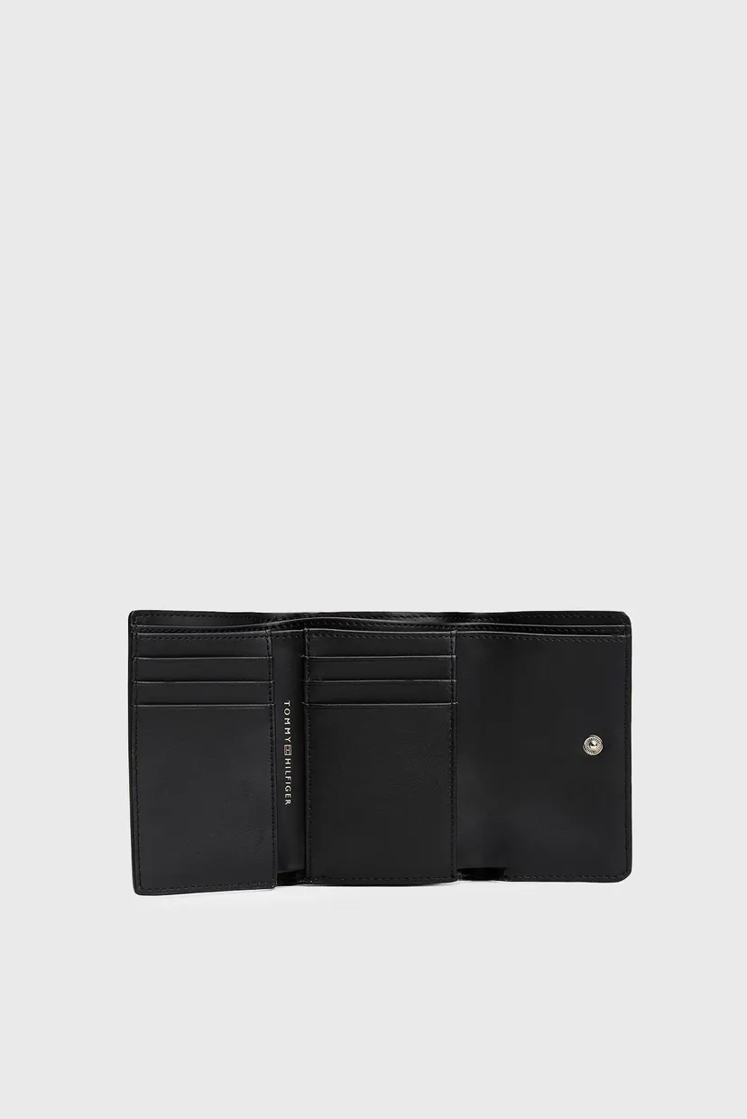 Жіночий чорний гаманець TH LOGOTAPE TRIFOLD 5