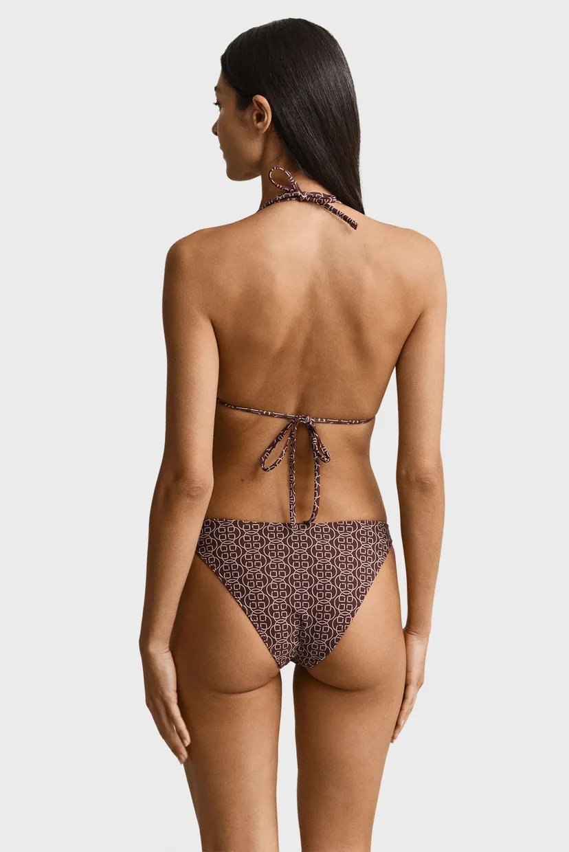 Жіночий коричневий ліф від купальника з візерунком PRINTED PADDED TRIANGLE 3