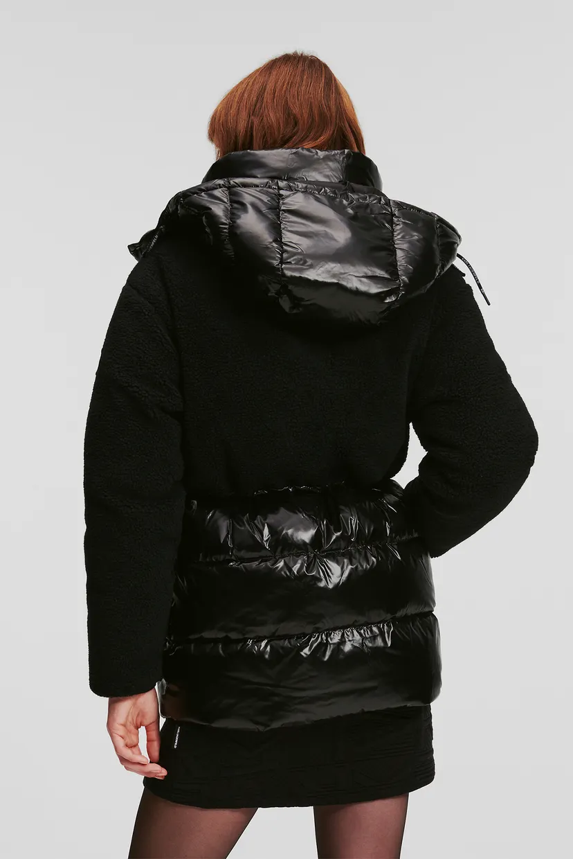Жіноча чорна куртка SHEARLING MIX 3
