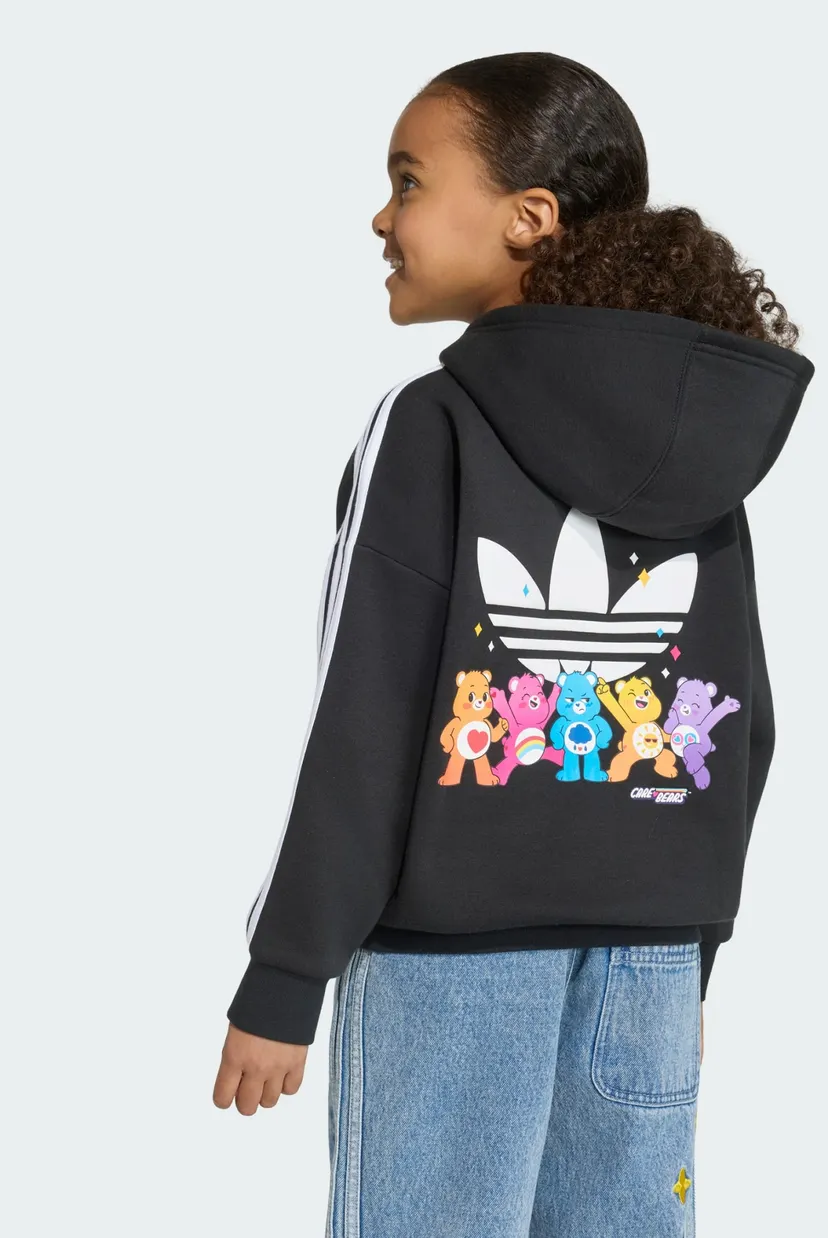 Детское черное худи ADIDAS CARE BEARS OVERSIZED 3