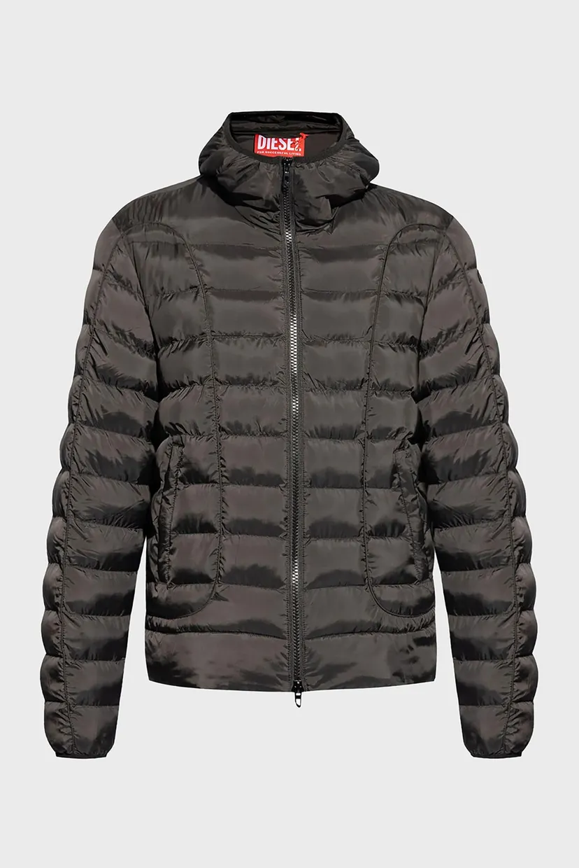 Чоловіча чорна куртка W-STONE GIACCA 5