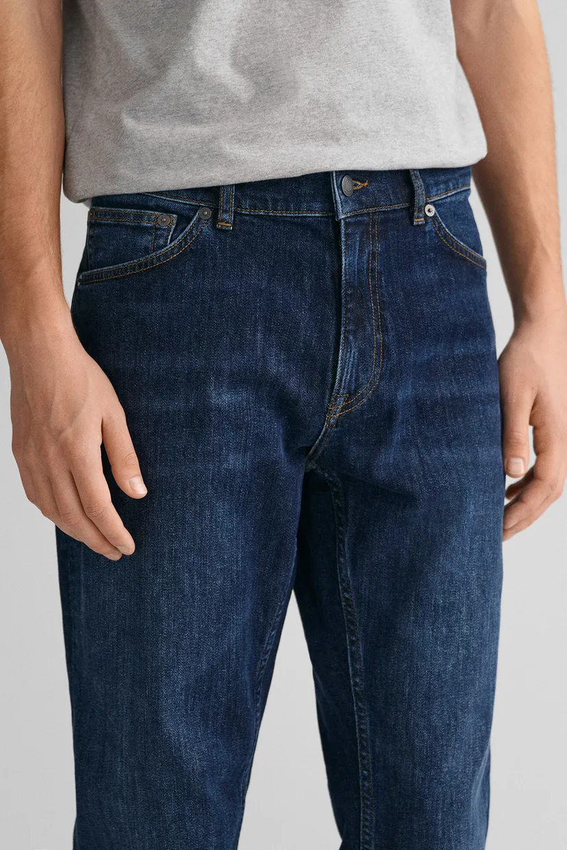 Чоловічі сині джинси REGULAR GANT JEANS 4