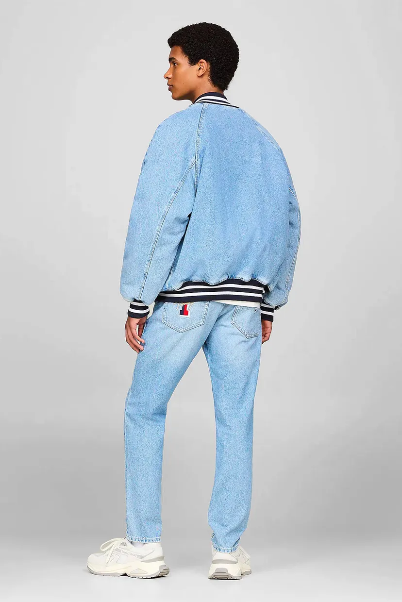 Мужской голубой джинсовый бомбер LETTERMAN DENIM JKT EXT 3