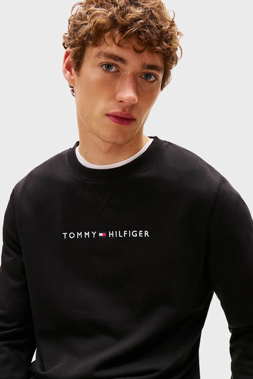 Чоловічий чорний світшот TRACK TOP 4