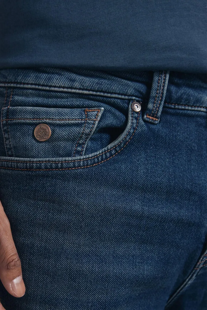 Мужские темно-синие джинсы Slim Fit 5