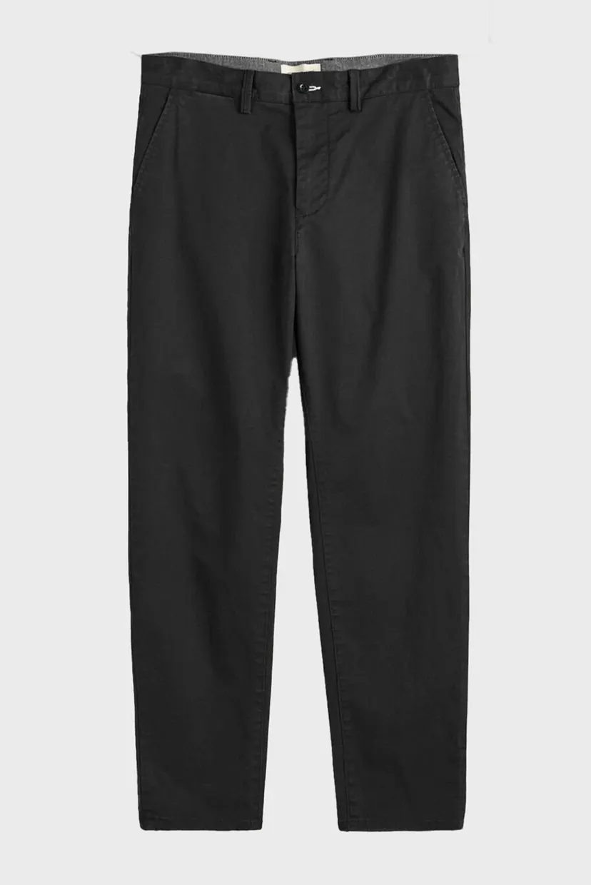 Мужские черные чиносы TAPERED TWILL CHINOS 8