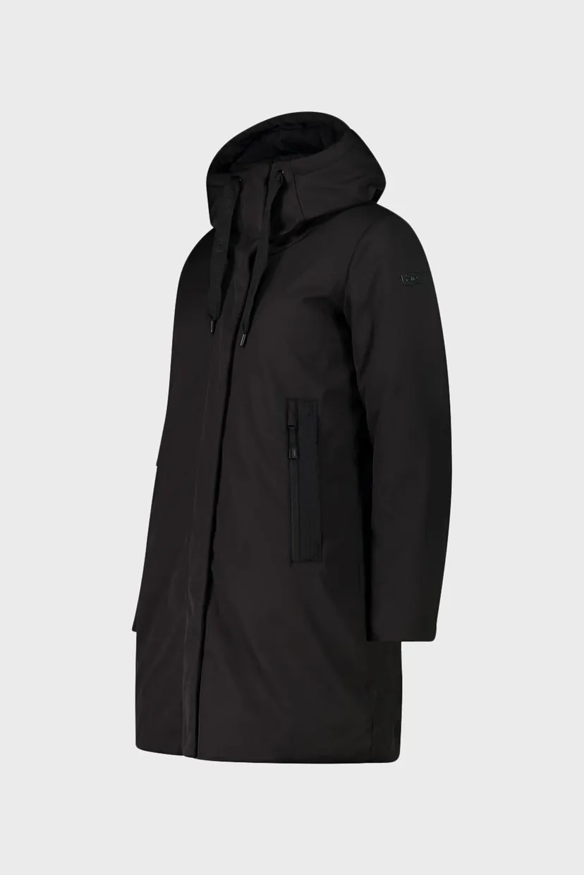 Женская черная куртка COAT FIX HOOD SOFTSHELL 3