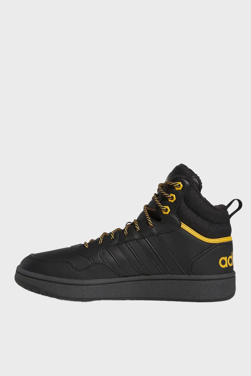 Мужские черные хайтопы Hoops 3.0 Mid Lifestyle Basketball Classic Fur Lining 5