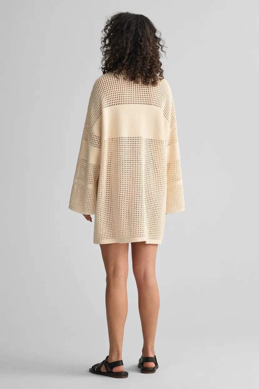 Жіноча біла сукня OPEN KNIT 4