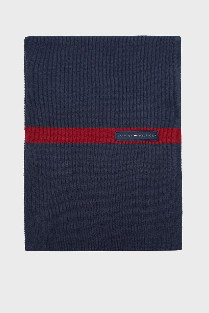 Чоловічий темно-синій шарф TH SKYLINE KNIT SCARF 4