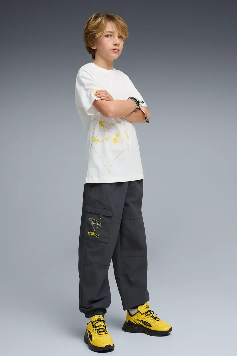 Жёлтые кроссовки PUMA x POKÉMON Fade Pikachu Sneakers Youth 7