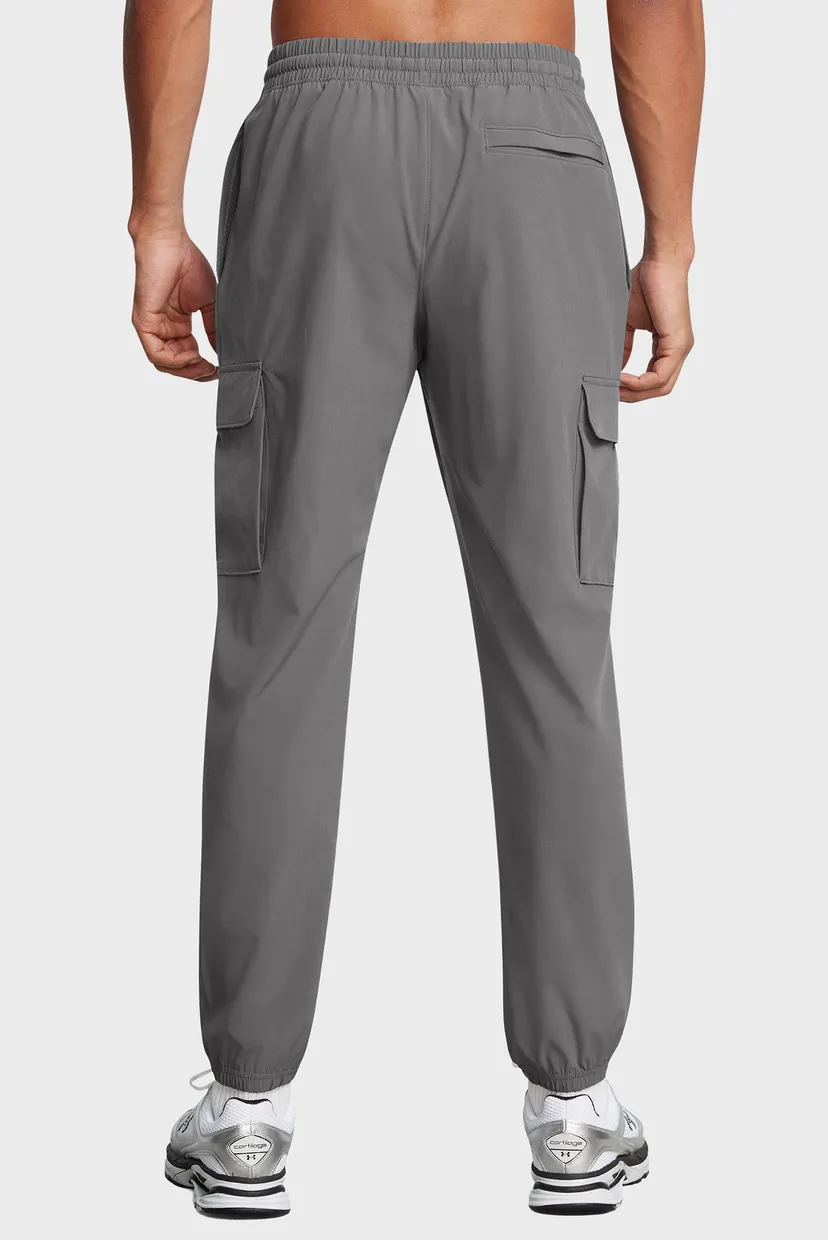 Чоловічі темно-сірі спортивні штани UA Vibe Woven Cargo Pants 3