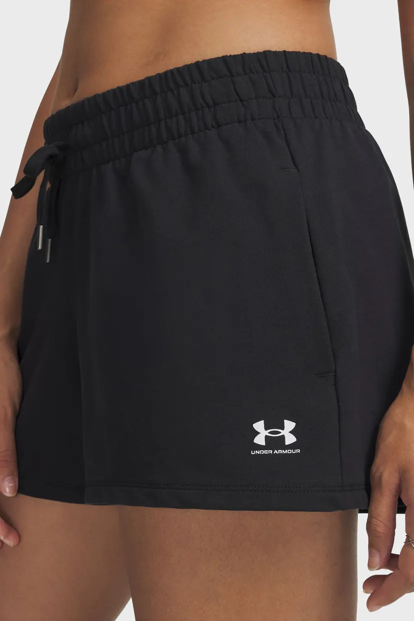 Жіночі чорні шорти UA Sport Terry Short 4
