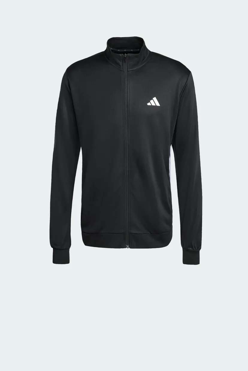 Мужская черная спортивная кофта WORKOUT ESSENTIALS ALL-SET 3-STRIPES KNIT 6