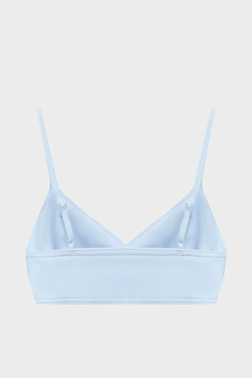 Жіночий блакитний ліф від купальника TRIANGLE BRALETTE SEAL LOGO 6