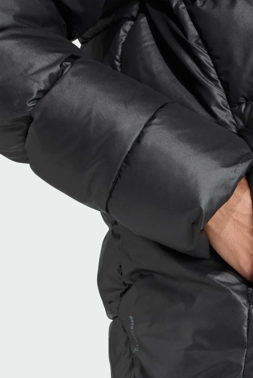 Мужская черная куртка Essentials CLIMAWARM Synthetic Down Puffer Hooded 5
