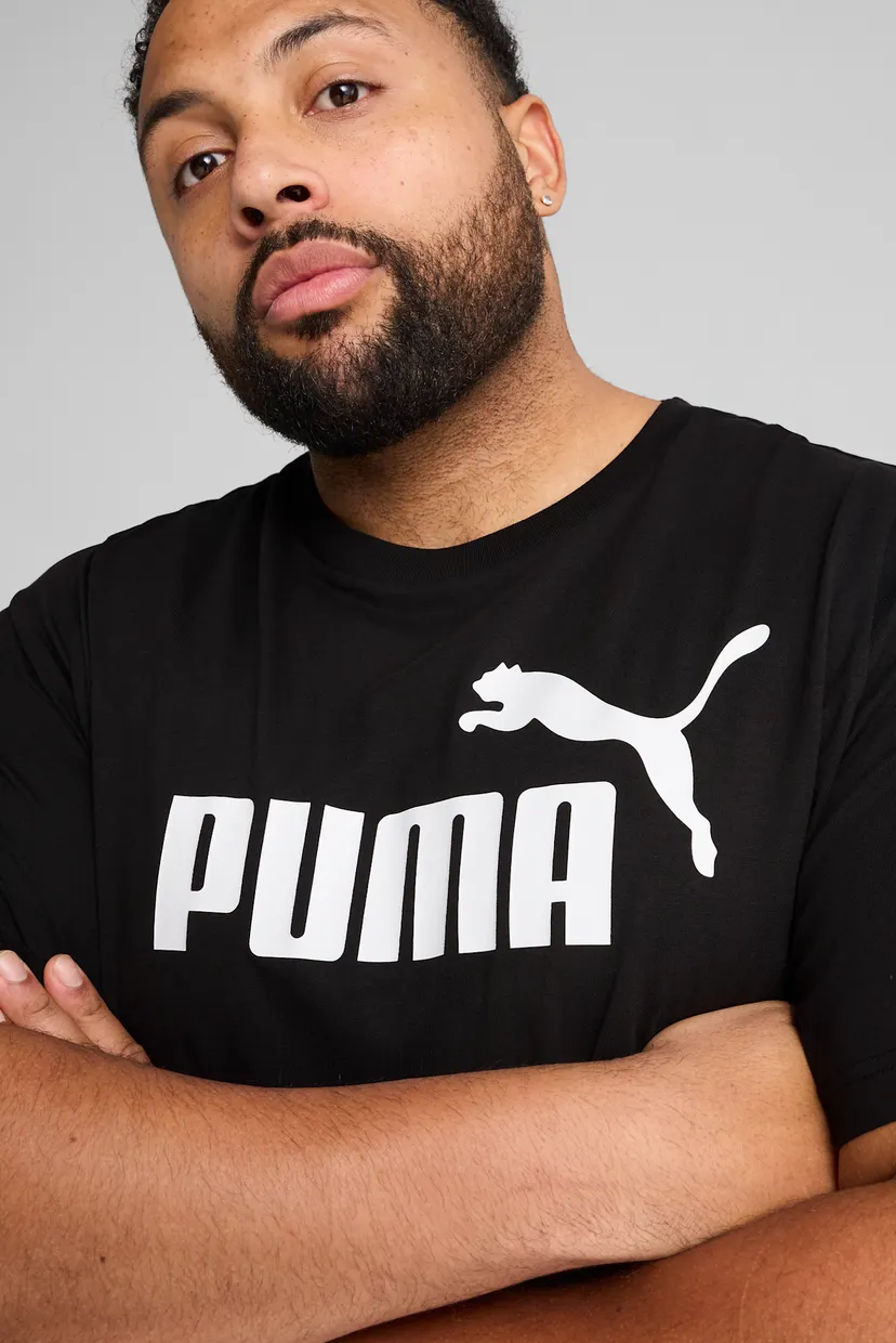 Чоловіча чорна футболка Essentials No. 1 Logo Tee Men 4