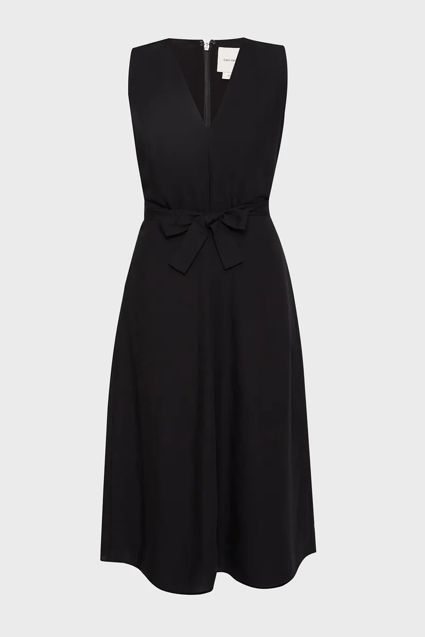 Жіноча чорна сукня NS V NECK 6