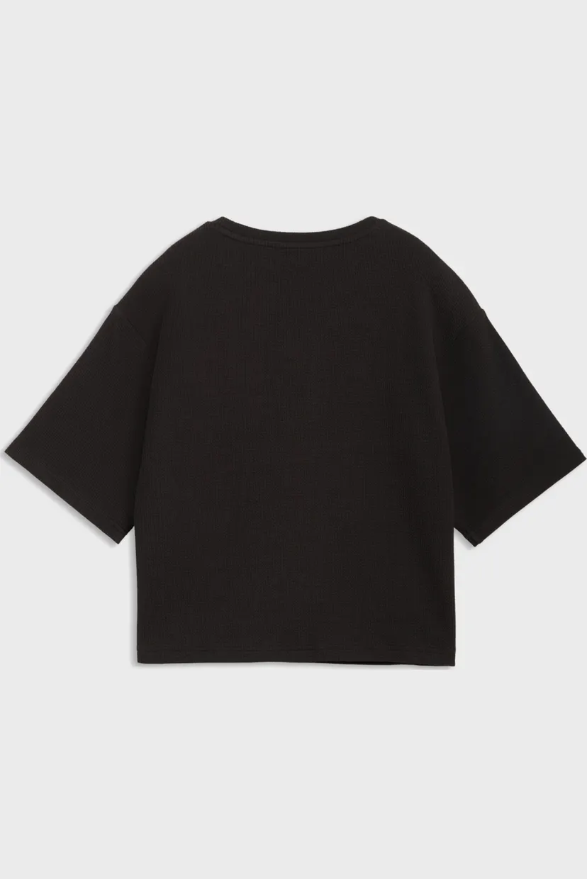 Женская черная футболка Essentials Elevated Relaxed Tee Women 5