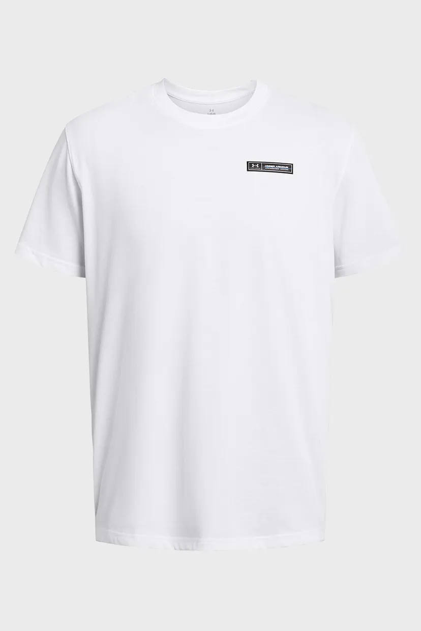 Чоловіча біла футболка UA HW ARMOUR LABEL SS 4
