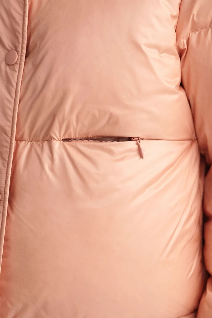 Женский персиковый пуховик CROPPED DOWN JACKET 5