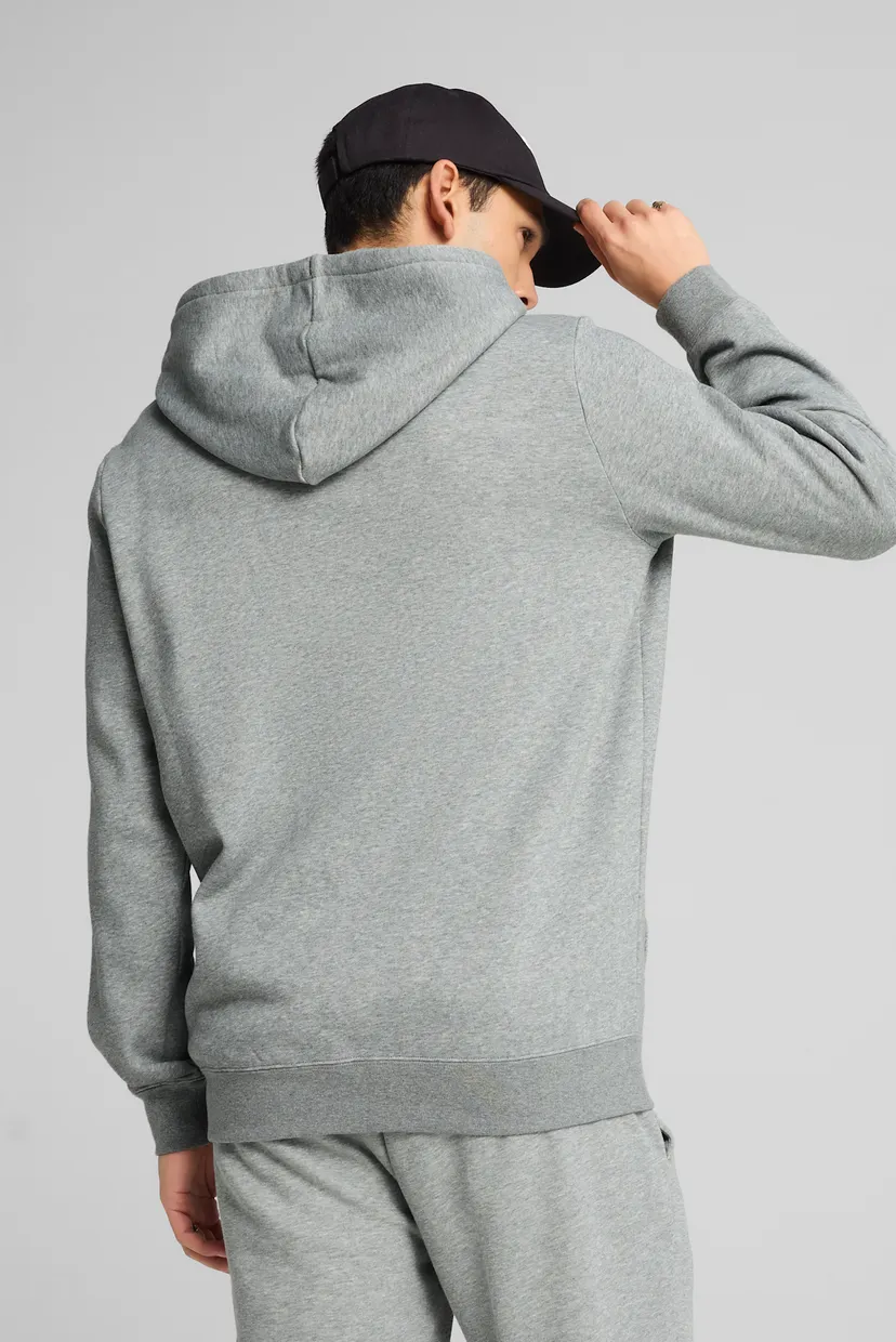 Мужское серое худи Essentials No. 1 Logo Full-Zip Hoodie Men 3