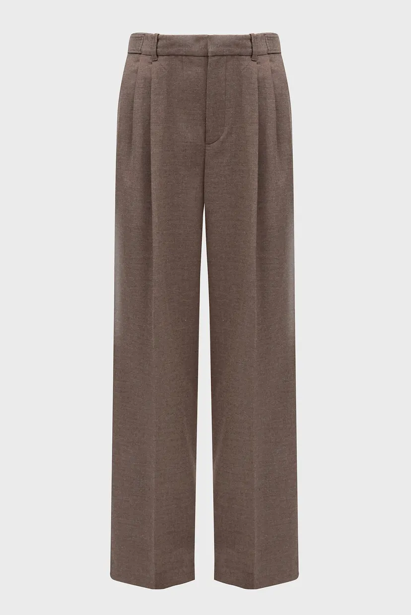 Жіночі коричневі брюки FLANNEL RELAXED STRAIGHT 5