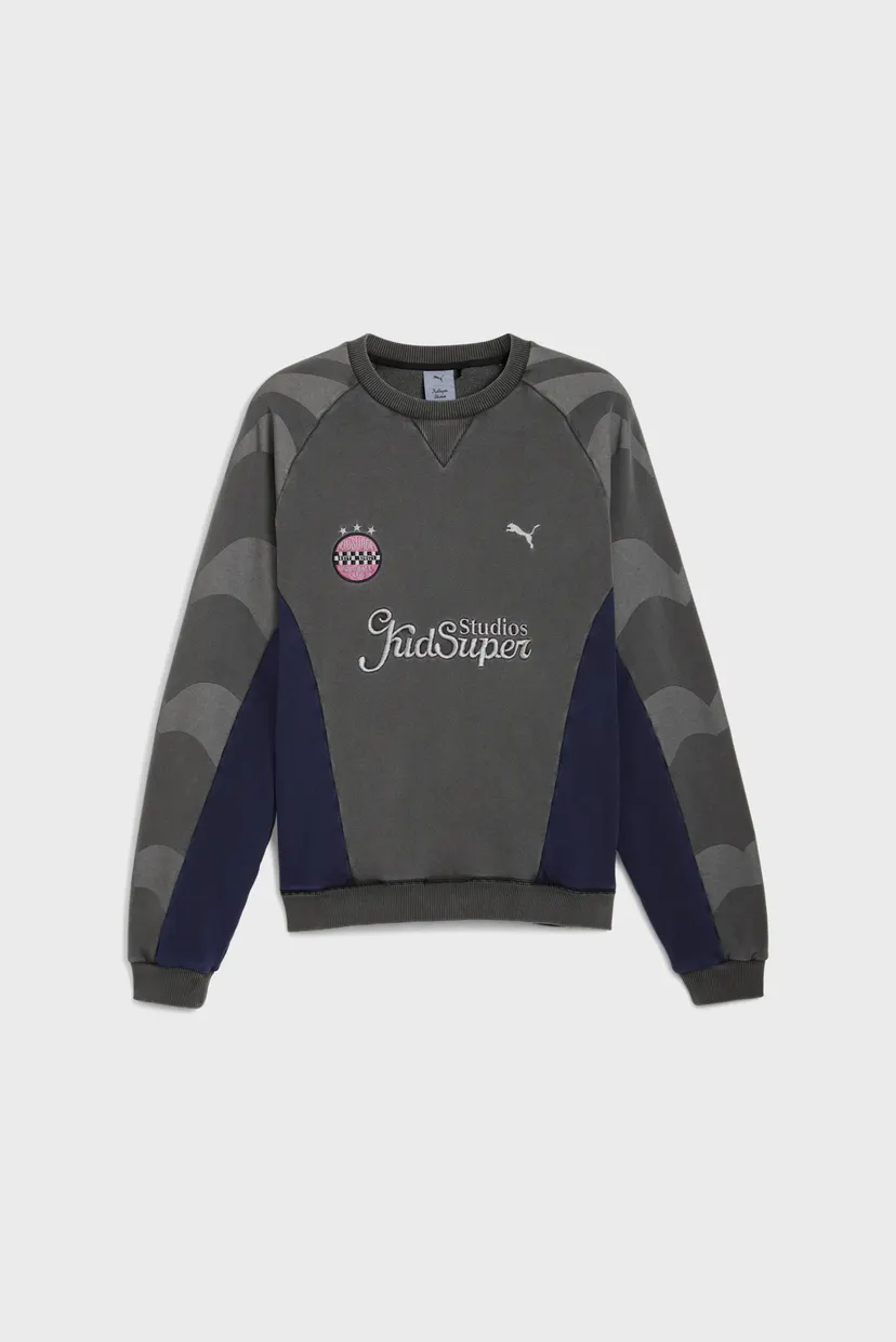 Мужской серый свитшот PUMA x KIDSUPER Crew Sweat Men 6