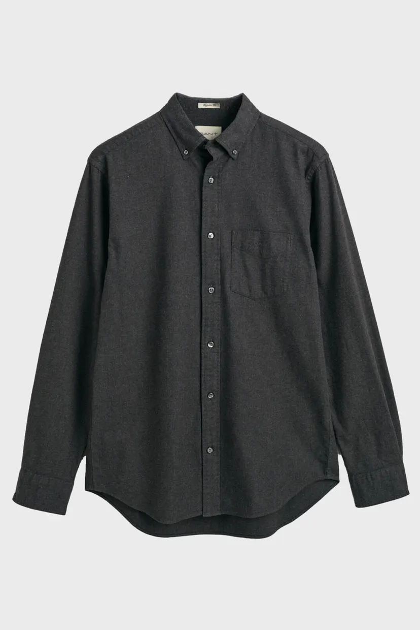 Мужская темно-серая рубашка REG FLANNEL MELANGE 9