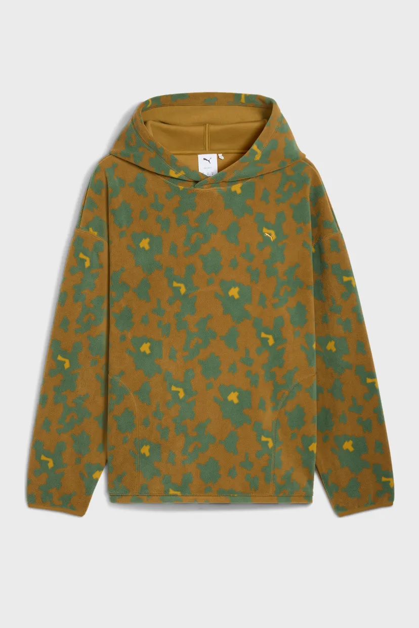 Чоловіче оливкове худі з візерунком Special Items All-Over Print Fleece Hoodie Men 6