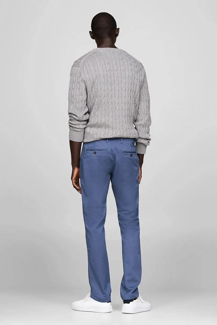 Мужские синие чиносы CHINO BLEECKER PRINTED STRUCTURE 3