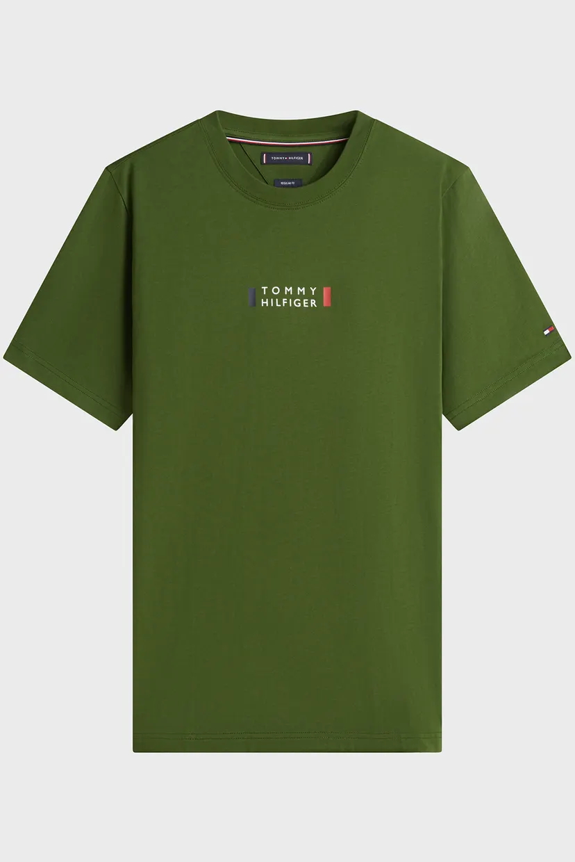 Мужская зеленая футболка BRAND LOVE SMALL 5