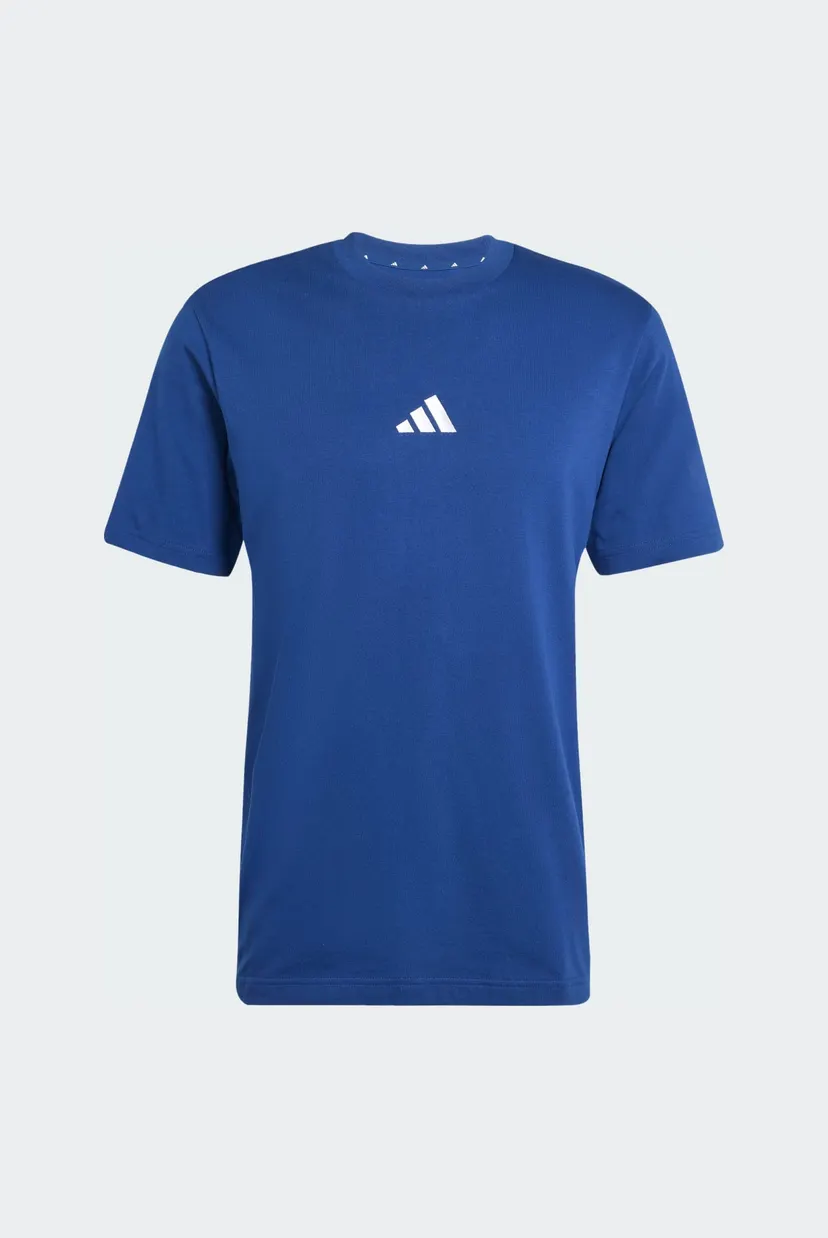 Чоловіча синя футболка Essentials 3-Stripes Single Jersey 6