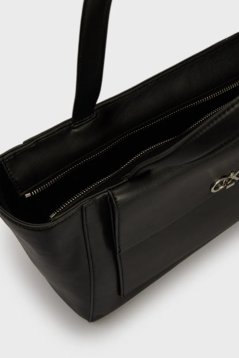 Жіноча чорна сумка CK MEDIUM SHOPPER W/POCKET 6