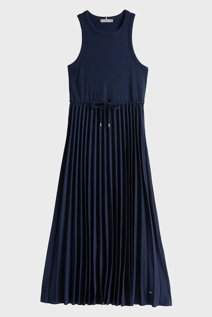 Женское темно-синее платье RIB TANK PLEATED DRESS MIDI NS 5