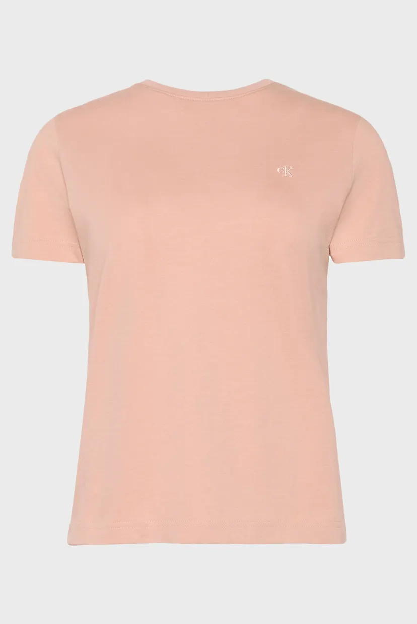 Жіноча коралова футболка MONOGRAM 5