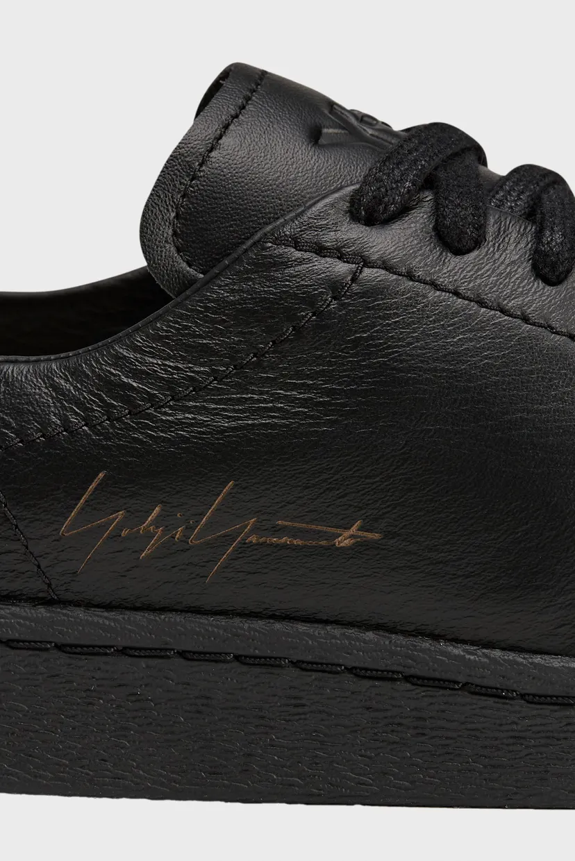 Чорні шкіряні кросівки Y-3 SUPERSTAR 7