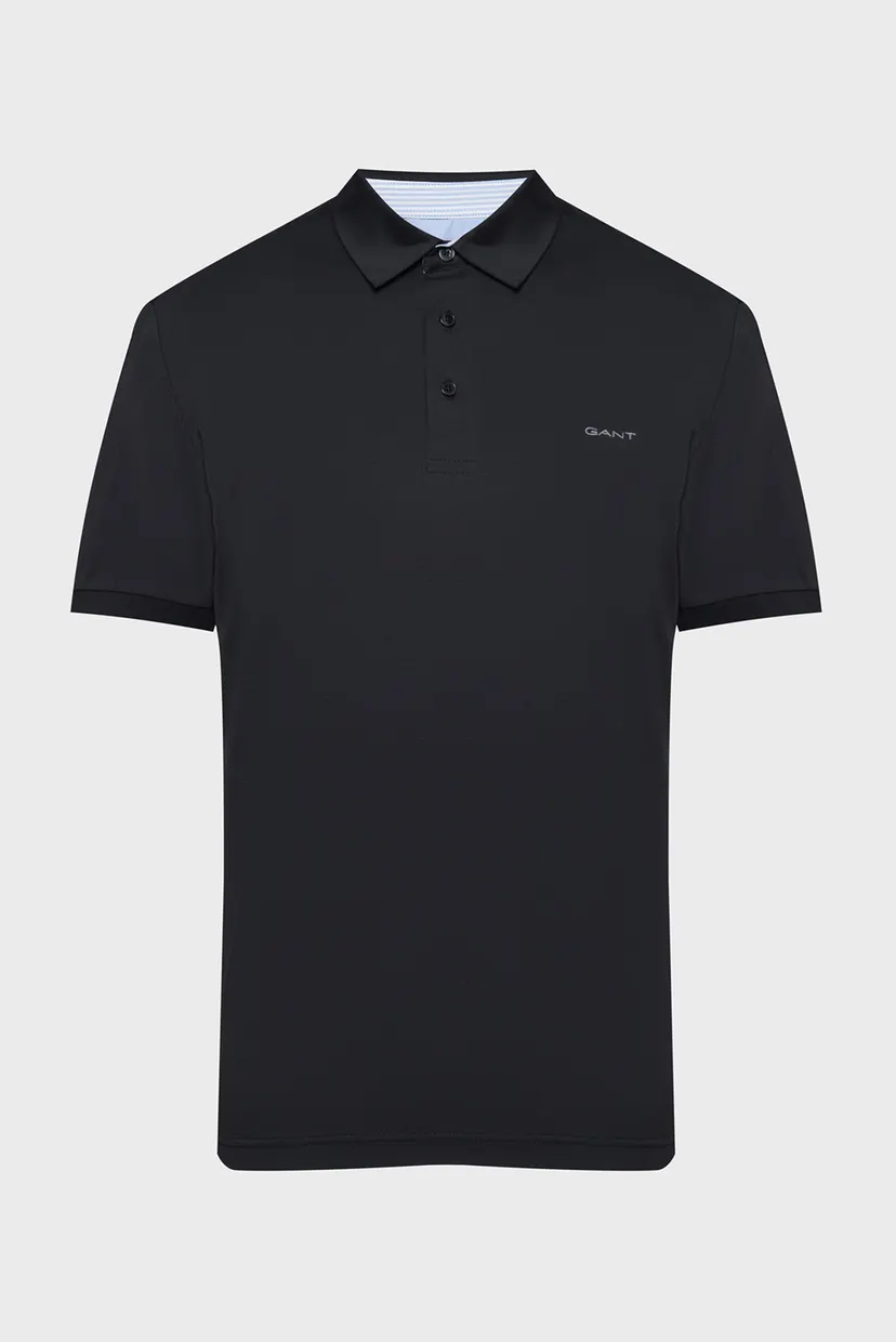 Мужское черное поло MERCERIZED SS POLO 5