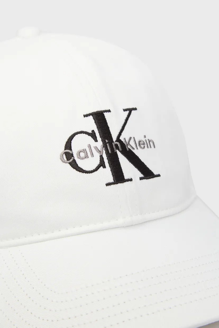 Чоловіча біла кепка MONOLOGO EMBROIDERY BASEBALL CAP 4