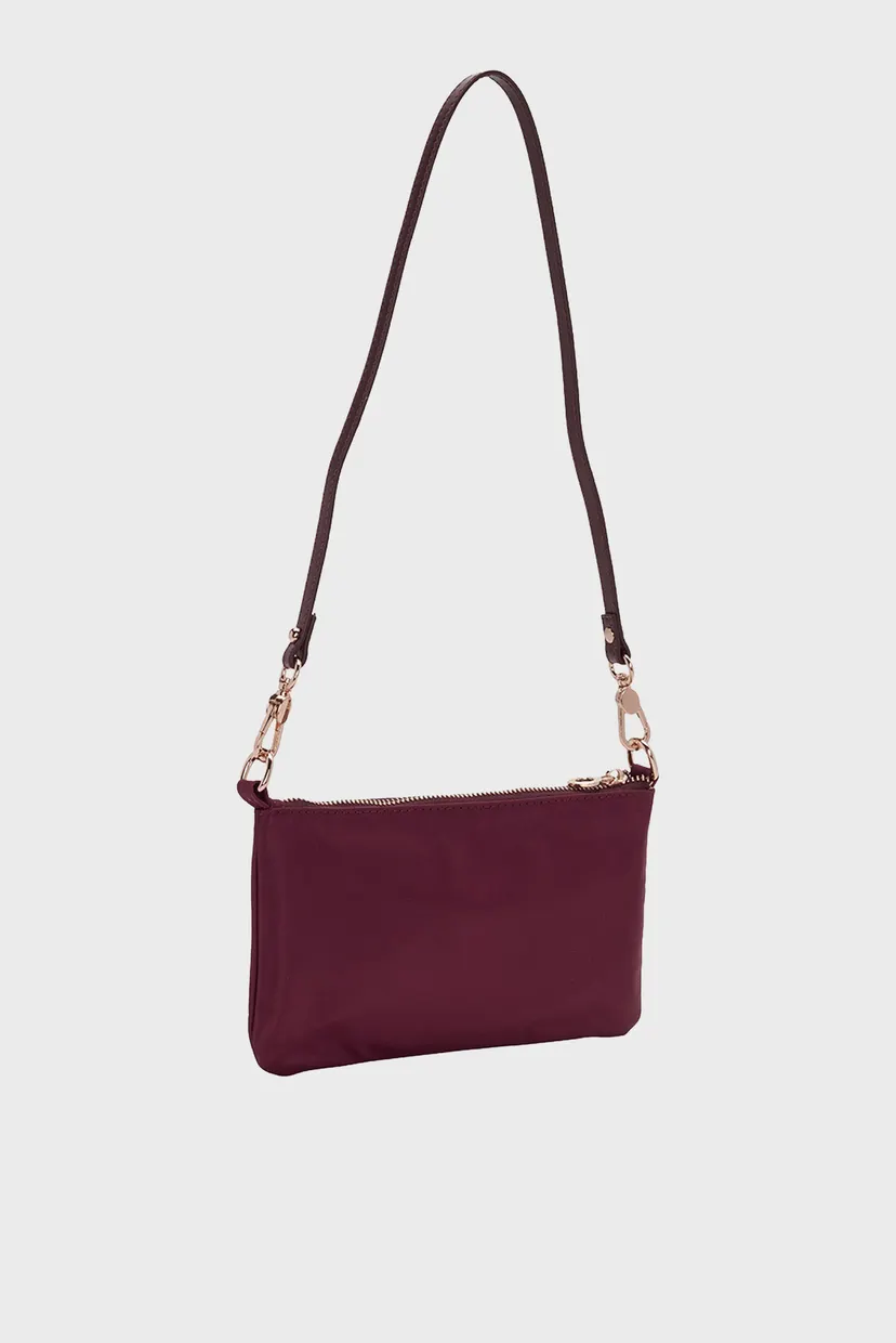 Женский бордовый клатч Papillon 4