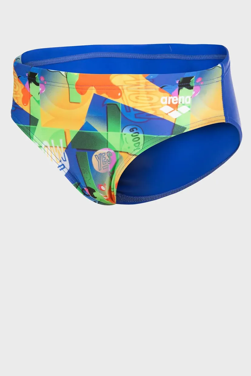 Детские синие плавки с узором STICKER SWIM BRIEFS 5