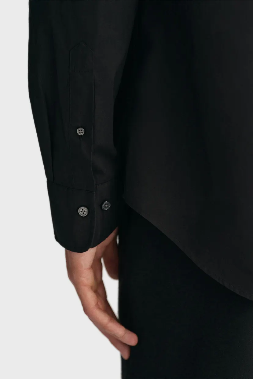 Мужская черная рубашка REG POPLIN 7