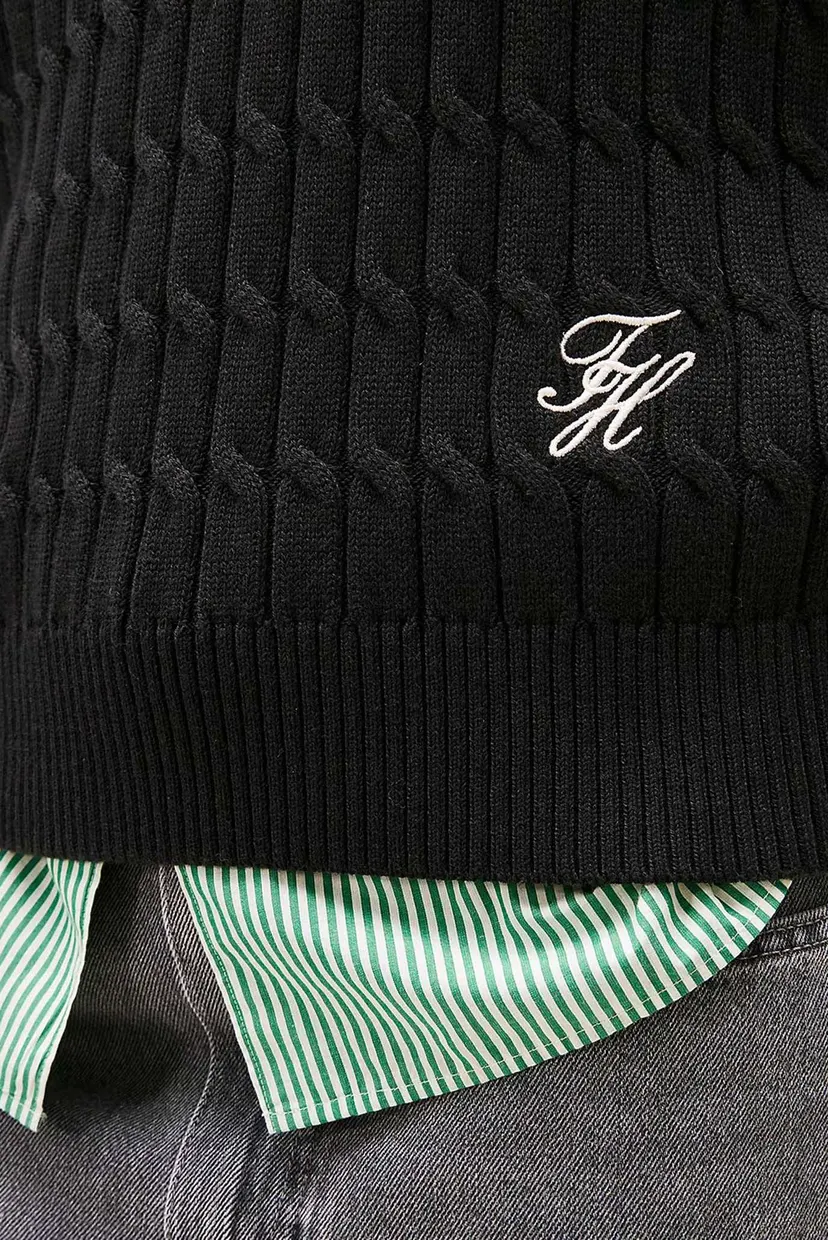 Женская черная кофта CO CABLE MID GG 1/2 ZIP LS SWT 4