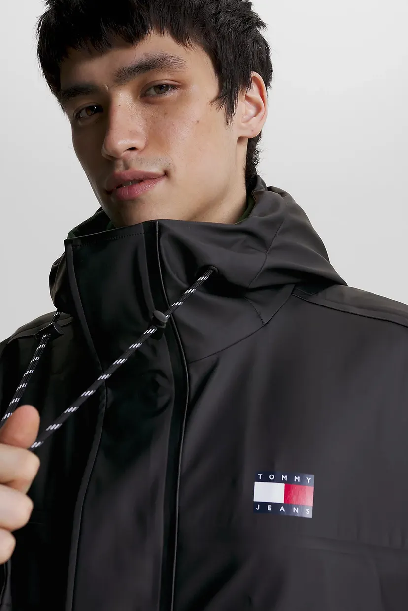 Чоловіча чорна вітровка TJM CHICAGO LONG JACKET 4