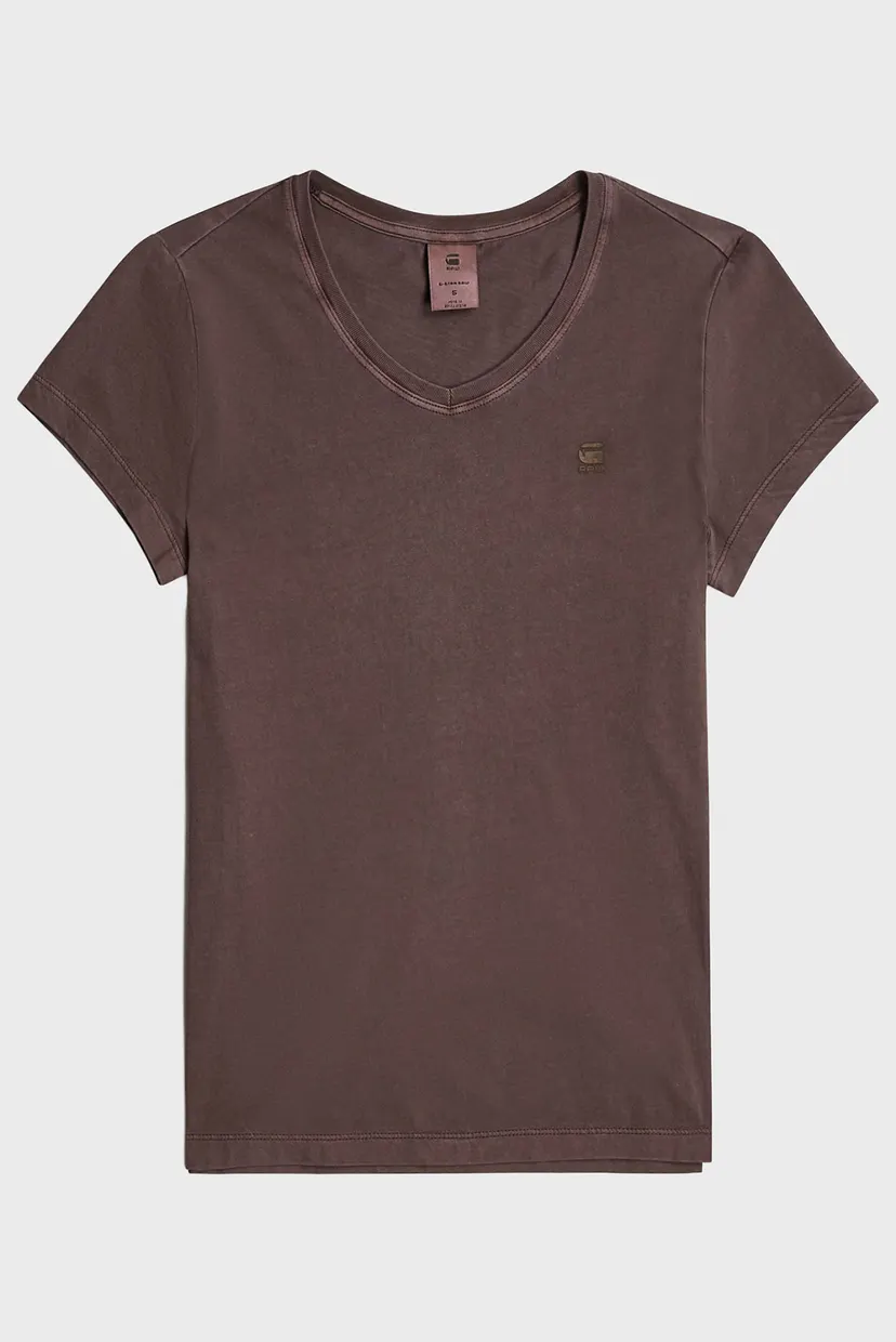 Жіноча коричнева футболка Overdyed 6
