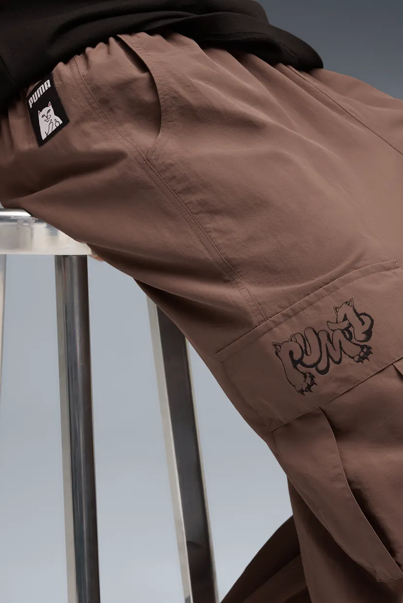 Чоловічі коричневі спортивні штани PUMA x RIPNDIP Cargo Pants Men 4