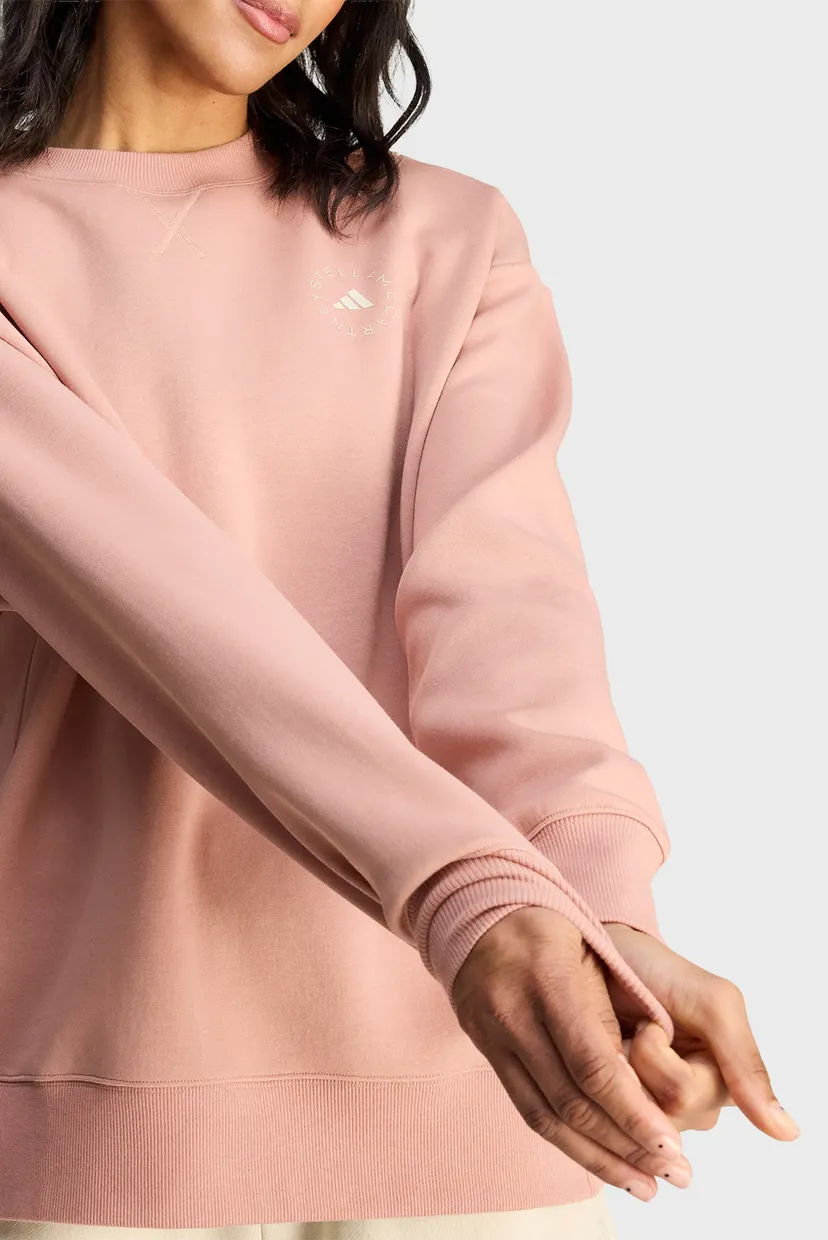 Жіночий рожевий світшот adidas by Stella McCartney Loose Sweatshirt 5