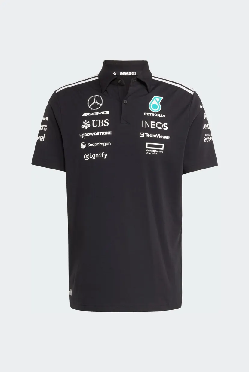 Чоловіче чорне поло Mercedes - AMG Petronas Formula One Team Black 6