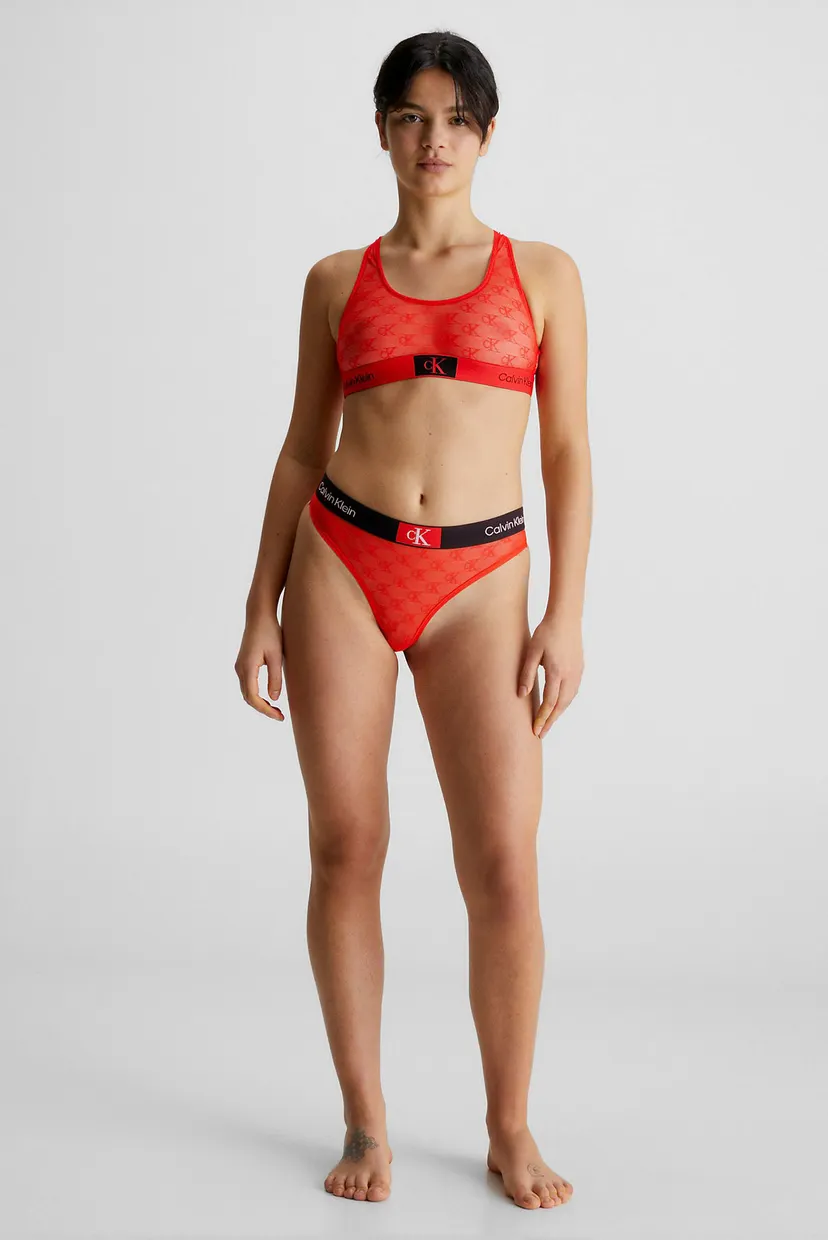 Женский красный бюстгальтер с узором UNLINED BRALETTE 3