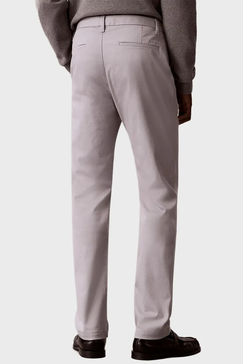 Чоловічі сірі брюки SLIM REFINED COTTON 4